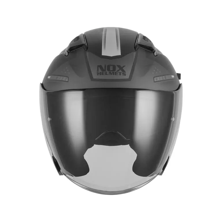 NOX KASK OTWARTY JET Z BLENDĄ N130 EKTO KOLOR SREBRNY/CZARNY MAT ROZMIAR L Obniżka ceny