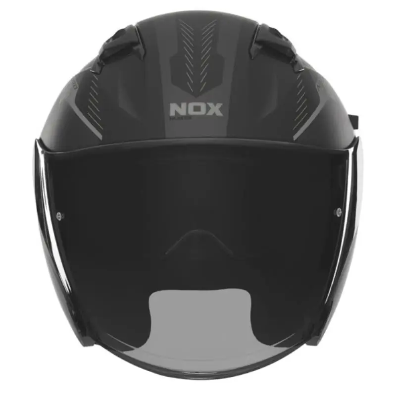 NOX KASK OTWARTY JET Z BLENDĄ N130 MYST KOLOR CZARNY/SREBRNY MAT ROZMIAR XXL Zniżka