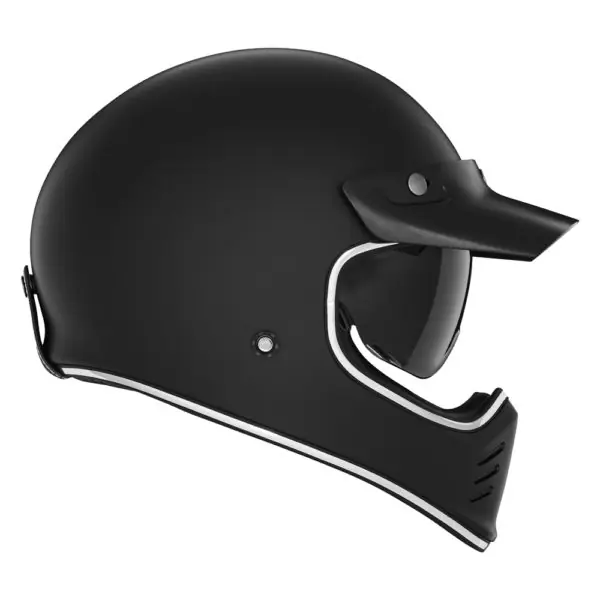 Okazja NOX PREMIUM KASK INTEGRALNY (FULL FACE) SEVENTY II SOLID KOLOR CZARNY MAT ROZMIAR XS