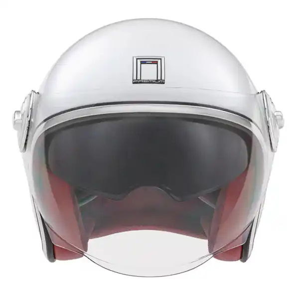 Bezpieczne zakupy NOX PREMIUM KASK OTWARTY JET HERITAGE SOLID KOLOR BIAŁY POŁYSK ROZMIAR S