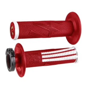 Zniżka ODI MANETKI OFF ROAD EMIG PRO V2 LOCK-ON GRIP KOLOR CZERWONY BIAŁY