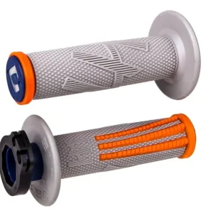 Tani ODI MANETKI OFF ROAD EMIG PRO V2 LOCK-ON GRIP KOLOR SZARY POMARAŃCZOWY