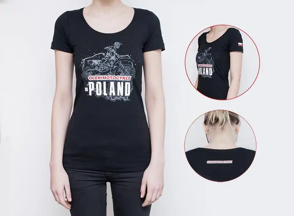OLEK MOTOCYKLE KOSZULKA DAMSKA T-SHIRT ROZMIAR M Ograniczona ilość