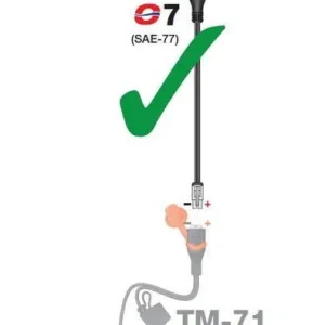 OPTIMATE PRZEJŚCIÓWKA DO ŁADOWAREK Z WTYCZKI KET/TM NA SAE (DŁUGOŚĆ 15CM) (SAE-77) (EL) Okazja