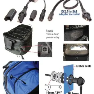Wyprzedaż OPTIMATE PRZEWÓD DO PODŁĄCZENIA ZASILANIA DO TORBY TANK BAG Z ZŁACZA SAE NA GNIAZDO DC (EL)