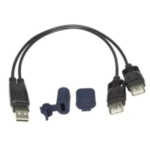 OPTIMATE ROZDZIELACZ KABLA USB Z OSŁONĄ WODOODPORNĄ (EL) (DŁUGOŚĆ 30 CM) Szybka dostawa