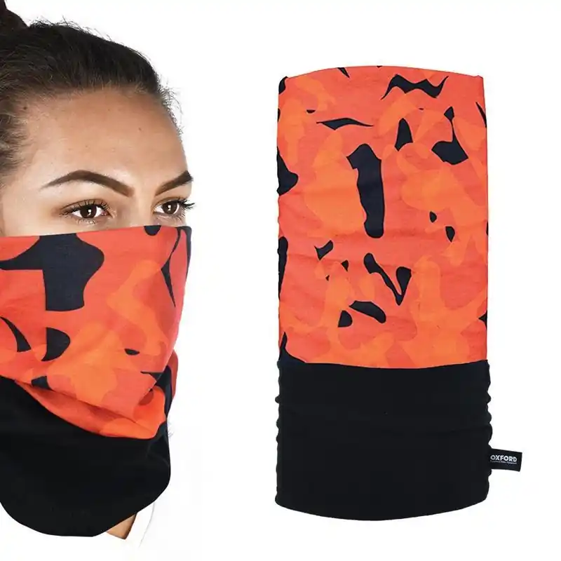 Nie przegap OXFORD KOŁNIERZ OCIEPLAJĄCY SNUG HAVOC ORANGE KOLOR CZARNY/POMARAŃCZOWY