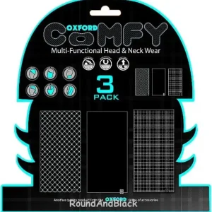Ostatnia szansa OXFORD KOŁNIERZ WIELOFUNKCYJNY WIATROODPORNY COMFY 3 SZTUKI W OPAKOWANIU KOLOR TARTAN