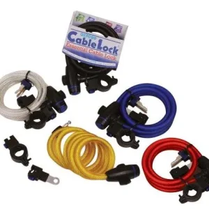 OXFORD LINKA CABLE LOCK Z ZAMKNIĘCIEM DŁUGOŚĆ 1.8M X 12MM KOLOR CIEMNY BS Szybka wysyłka