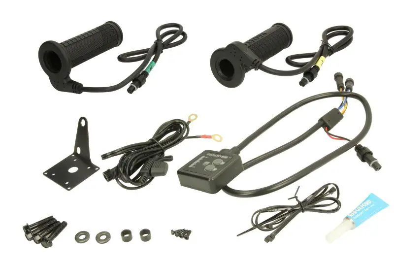 OXFORD MANETKI PODGRZEWANE DO MOTOCYKLA EVO TOURING Z PANELEM STERUJĄCYM I TERMOSTATEM DO KIEROWNICY 22MM DŁUGOŚĆ 110-120MM (EL) Hit sprzedaży