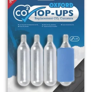 Popularny OXFORD NABÓJ CO2 DO POMPOWANIA OPON - Z GWINTEM (4 SZTUKI) (STARY KOD OX161)