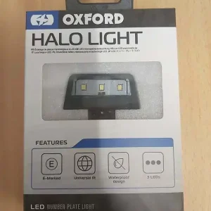 OXFORD (N) PODŚWIETLENIE LED TABLICY REJESTRACYJNEJ HALO - TRZY MOCNE DIODY Nowy