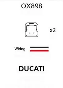 Bestseller OXFORD PROMOCJA ZŁĄCZE (PRZEWÓD / PRZEJŚCIÓWKA / KABEL / PRZEDŁUŻACZ) KIERUNKOWSKAZÓW LED I ŻARÓWKOWYCH DO KOSTKI OEM DUCATI