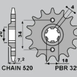 PBR WYPRZEDAZ ZĘBATKA PRZEDNIA 329 14 18NC AJP PR3 200 ENDURO ‘09-‘15, HONDA CA 125 REBEL ‘95-‘01, MBX 125F ‘84-‘85, MTX 125R ‘83-‘94, NS 125F ‘85-‘90, NSR 125F ‘89-‘92, MTX 200RW ‘83-‘86 (JTF25914) (ŁAŃC. 520) (MADE IN ITALY) Bezpieczne zakupy