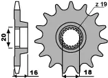 Bezpieczna płatność PBR ZĘBATKA PRZEDNIA 2140 10 18NC MONTESA 250 4T R (4RT) (ŁAŃC. 520) (MADE IN ITALY)