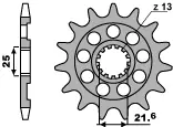Taniej PBR ZĘBATKA PRZEDNIA 2141 13 18NC KAWASAKI KXF 450 ‘06-‘13 (ŁAŃC. 520)