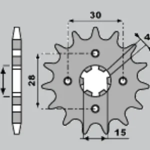 Najlepsza cena PBR ZĘBATKA PRZEDNIA 255 14 18NC NSR 50 + 1 (ŁAŃC. 420) (MADE IN ITALY)
