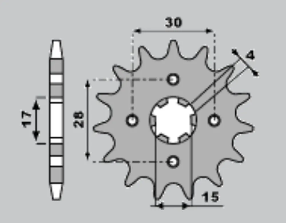 Najlepsza cena PBR ZĘBATKA PRZEDNIA 255 14 18NC NSR 50 + 1 (ŁAŃC. 420) (MADE IN ITALY)