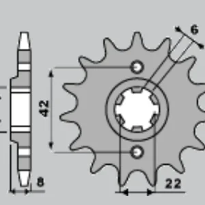 PBR ZĘBATKA PRZEDNIA 281 13 18NC XR 600 R ‘-1‘ (ŁAŃC. 520) Tani