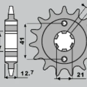 PBR ZĘBATKA PRZEDNIA 288 18 18NC HONDA CB 750 71-78 (ŁAŃC. 530) Obniżka ceny