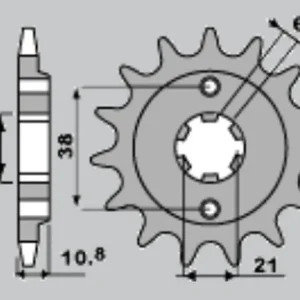 PBR WYPRZEDAZ ZĘBATKA PRZEDNIA 290 15 18NC HONDA XBR 500 F 85-86 (ŁAŃC. 525) (MADE IN ITALY) Oferta limitowana