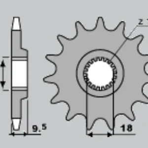 PBR WYPRZEDAZ ZĘBATKA PRZEDNIA 333 13 18NC HONDA CR 125 (86) (ŁAŃC. 520) (MADE IN ITALY) Kup teraz