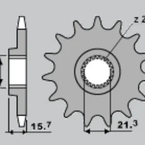 PBR ZĘBATKA PRZEDNIA 441 13 18NC YAMAHA XT 600 ‘89-‘98, XTZ 660 ‘91-‘98 (JTF577.13) (ŁAŃC. 520) Obniżka ceny