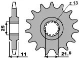 Okazja PBR ZĘBATKA PRZEDNIA 442 15 18NC (ŁAŃC. 532)