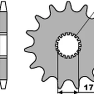 PBR ZĘBATKA PRZEDNIA 515 13 18NC GARELLI 50 ‘86-‘91 (ŁAŃC.415) (MADE IN ITALY) Ograniczona ilość