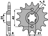 PBR ZĘBATKA PRZEDNIA 575 13 18NC (ŁAŃC. 520) Wyprzedaż