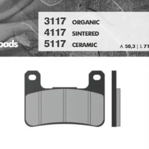 Sprawdź teraz Klocki hamulcowe KH379 Suzuki GSXR/VZR/M1800, Kawasaki ZX10/Z1000, PRZÓD Brenta BR3117