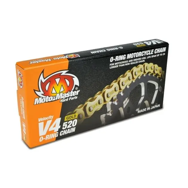 Łańcuch napędowy V4-520G O-Ring Gold Chain złoty 120 ogniw Moto-Master M652002 Tylko dziś
