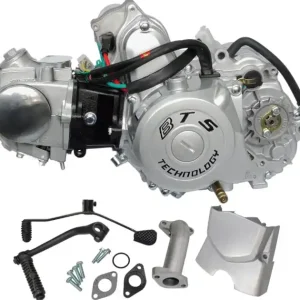 Silnik poziomy 139FMB, 50cc 4T, 4-biegowy manual, srebrny, stare pokrywy Tani