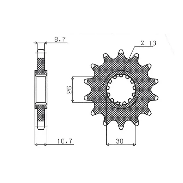 Zębatka przednia 579 17 Yamaha FZ1, R1, FJ, XJR łańc. 530 Sunstar SUN51717 Łatwy zwrot