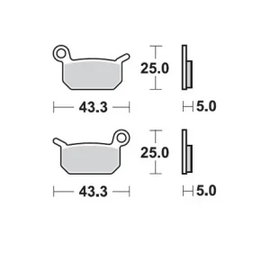 MOTO-MASTER KLOCKI HAMULCOWE KH325 SINTER METAL OEM 11 (SINTERPRO RACING) KTM SXE -5 ELECTRIC 19- SX 50 09-, SX 65 04-08, HUSQVARNA EE-5 19-, CR 50 06-, SM 50- 10-, TC 50 17-, PRZÓD/TYŁ Bezpieczne zakupy