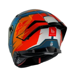 Nowość MT 2023 KASK INTEGRALNY THUNDER 4 SV PENTAL B4 MATT PEARL ORANGE KOLOR SZARY/CZARNY/NIEBIESKI/POMARAŃCZOWY MAT ROZMIAR XL