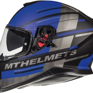 MT KASK INTEGRALNY THUNDER 3 SV PITLANE Z BLENDĄ KOLOR SZARY MAT/CZARNY/NIEBIESKI ROZMIAR M Super okazja