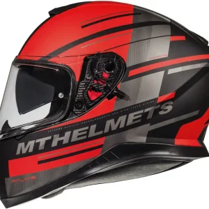 Ograniczona ilość MT WYPRZEDAZ KASK INTEGRALNY THUNDER 3 SV PITLANE Z BLENDĄ KOLOR CZERWONY MAT/SZARY ROZMIAR XS
