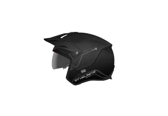 Bezpieczne zakupy MT WYPRZEDAŻ KASK OTWARTY JET TRIAL DISTRICT SV S SOLID BLACK MATT KOLOR CZARNY MAT ROZMIAR L