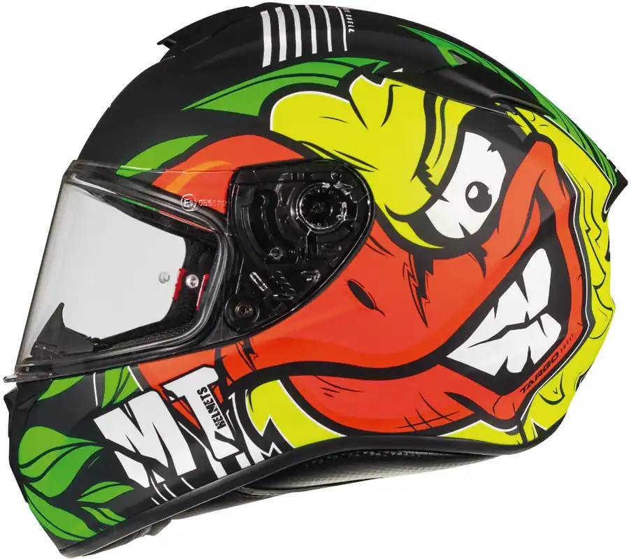 MT WYPRZEDAŻ KASK INTEGRALNY TARGO TRUCK A2 KOLOR ŻÓŁTY FLUO,ZIELONY/CZARNY MAT ROZMIAR L Bezpieczne zakupy