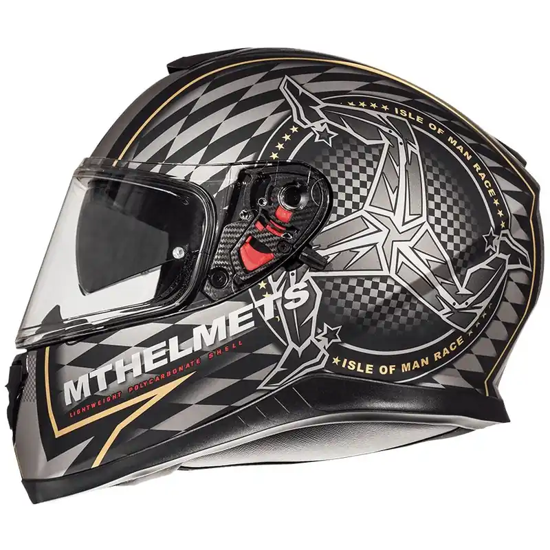 Bezpieczna płatność MT PROMOCJA KASK INTEGRALNY THUNDER 3 SV ISLE OF MAN Z BLENDĄ KOLOR CZARNY MAT/ZŁOTY ROZMIAR XXL