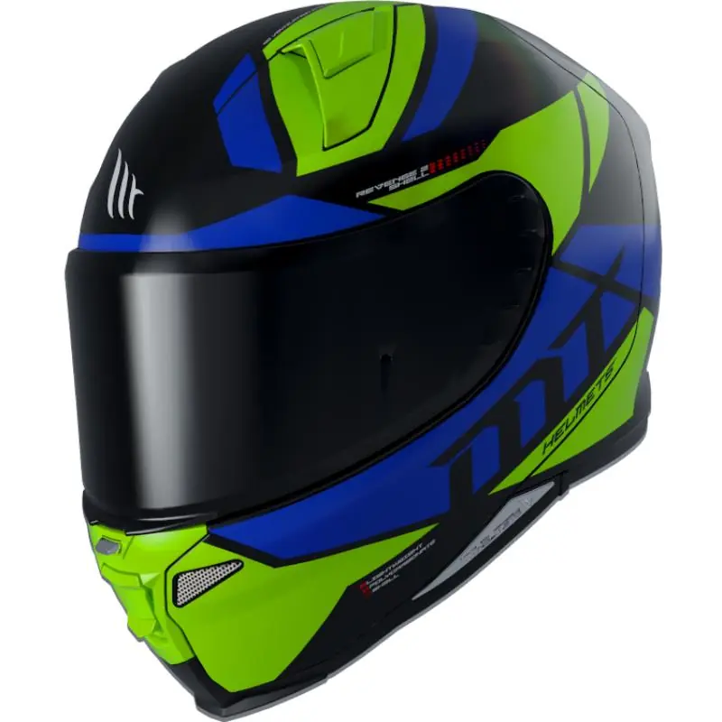 Bezpieczne zakupy MT WYPRZEDAŻ KASK INTEGRALNY REVENGE 2 SCALPEL A3 GLOSS FLUOR YELLOW KOLOR CZARNY/NIEBIESKI/ZIELONY ROZMIAR XXL (PRZEŹROCZYSTY WIZJER)