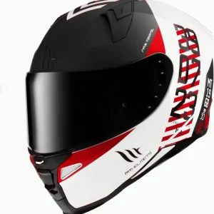 MT WYPRZEDAŻ KASK KASK INTEGRALNY REVENGE 2 CHRONO A5 MATT PEARL RED CZARNY/CZERWONY/BIAŁY ROZMIAR XXL (PRZEŹROCZYSTY WIZJER) Szybka wysyłka