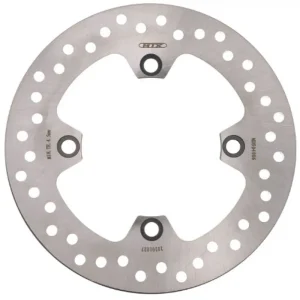 Dostępne od ręki MTX PARTS TARCZA HAMULCOWA TYŁ TRIUMPH DAYTONA 600/650/675/955 ‘01-‘12, SUPER FOUR 600 ‘02-‘05, SPEED TRIPLE 955/1050 ‘98-‘11, STREET TRIPLE 675 ‘07-‘12 (220X105X5MM) (4X10,5MM)